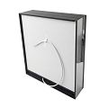 Black LED backlit mirror cabinet 800.