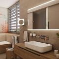 LED mirror with adjustable color temp.