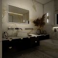 LED mirror 800x700 with two touch sensor