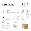 Bílé LED zrcadlo 500x700 se dvěma dotykovými senzory
