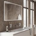 White LED mirror 120 x 70, touch sensor