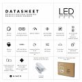 WHITE ROUND LED mirror dia. 900 with two touch sensor