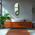 WHITE LED mirror 400x800 with two touch sensor