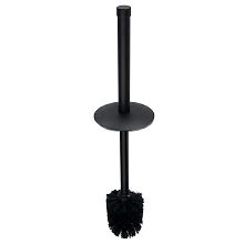 Black Replacement toilet brush Replacement toilet brush with round cap.
