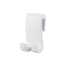 White Separate shower squeegee hook, white, UN HAK-05 Separate shower squeegee hook.