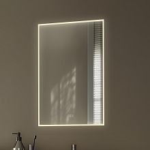 Bílé LED zrcadlo 600x800 se dvěma dotykovými senzory