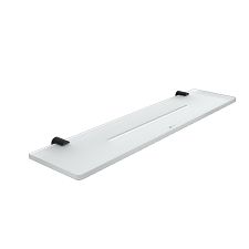 Black Black shelf IXI, 50 cm Plexiglass material with matt finish. Length 50 cm.