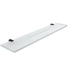 Black Black shelf IXI, 60 cm Plexiglass material with matt finish. Length 60 cm.