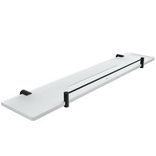 Black Black shelf IXI with playpen, 60 cm Plexiglass material with matt finish. Length 60 cm.