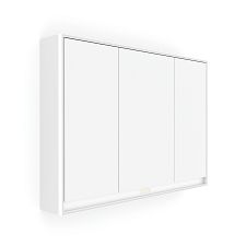 White White LED backlit mirror cabinet 1000. 