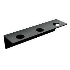 Black Black triple handle for dispensers Black holder for three dispensers for the bathroom, for use by the bathtub or in the shower enclosure. Adhesive installation. Adhesive is NOT included in the package! Matt black.