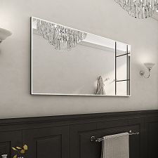 Black Black LED mirror 1400x700 with two touch sensor Illuminated bathroom LED mirror. Output  W. Possibility of setting color temperature 3000 - 6500 K. The possibility of setting the luminosity intensity. Lumens.