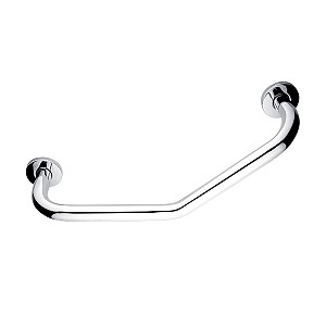 Stainless steel polished Angled grab bar 530x25 mm Safety angled grab bar for bath or shower.