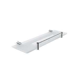 Chrome Shelf IXI with playpen, 40 cm Plexiglass material with matt finish. Length 40 cm.