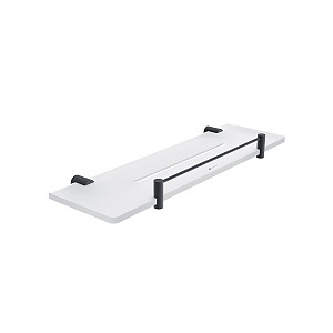 Black Black shelf IXI with playpen, 40 cm Plexiglass material with matt finish. Length 40 cm.