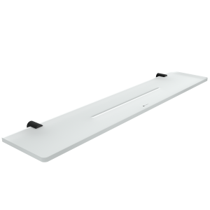 Black Black shelf IXI, 60 cm Plexiglass material with matt finish. Length 60 cm.