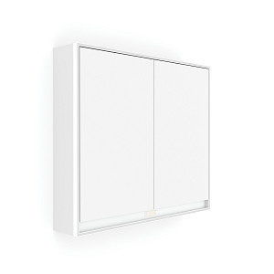 Bílá LED podsvícená zrcadlová skříňka 800.