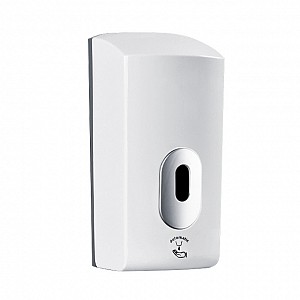 White Touchless hand sanitizer dispenser Automatic touchless hand sanitizer dispenser, container volume 1000 ml.