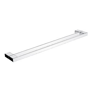 Chrome Double towel holder, 63 cm Double towel holder for folded towels up to 100 cm.