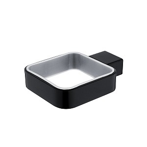 Black Individual toilet brush holder Individual toilet brush holder made of brass, black matte surface finish.