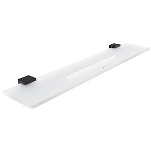 Black Shelf IXI, 60 cm Plexiglass material with matt finish. Length 60 cm.