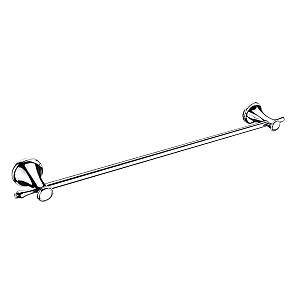 Chrome Towel holder, 64 cm Towel holder. 63,5 cm long. Made of brass with chrome surface finish.