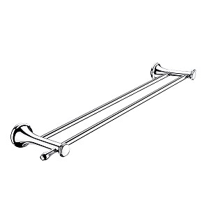 Chrome Double towel holder, 64 cm Double towel holder. 63,5 cm long. Made of brass with chrome surface finish.
