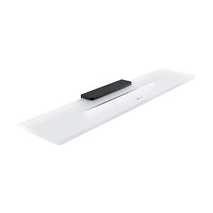 Black Shelf IXI, 50 cm Plexiglass material with matt finish. Length 50 cm.