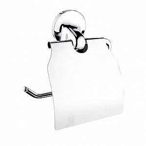 Chrome Toilet paper holder Toilet paper holder with cover.
