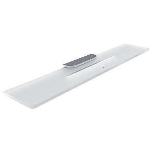 Chrome Shelf IXI, 60 cm Plexiglass material with matt finish. Length 60 cm.