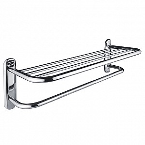 Chrome Towel shelf Shelf/dryer for towels made of stainless steel. Surface finish - burnished stainless steel.