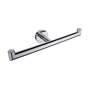 Chrome Toilet paper holder Double toilet paper holder without cover.