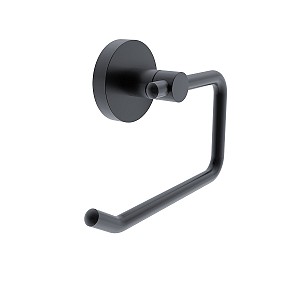 Black Toilet paper holder Toilet paper holder without cover.
