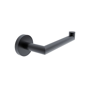 Black Toilet paper holder Toilet paper holder without cover. Firm, massive.