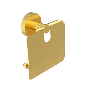 Brushed gold Toilet paper holder Toilet paper holder with cover.