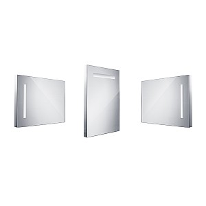 Aluminium LED mirror 500x700 Illuminated bathroom LED mirror. Output 6 W, temperature 6500 K. 432 Lumens.