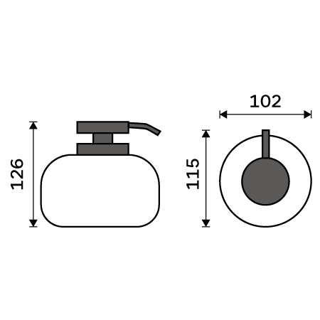 Liquid soap dispenser, plastic pump