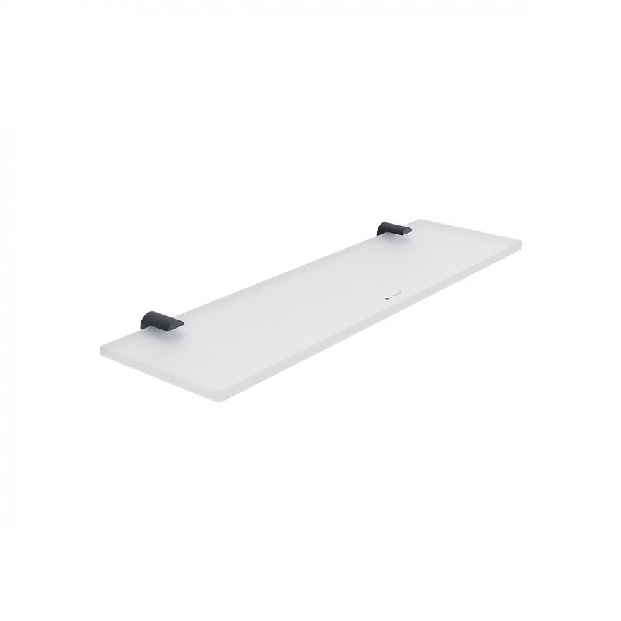 Black shelf without rail, 40 cm