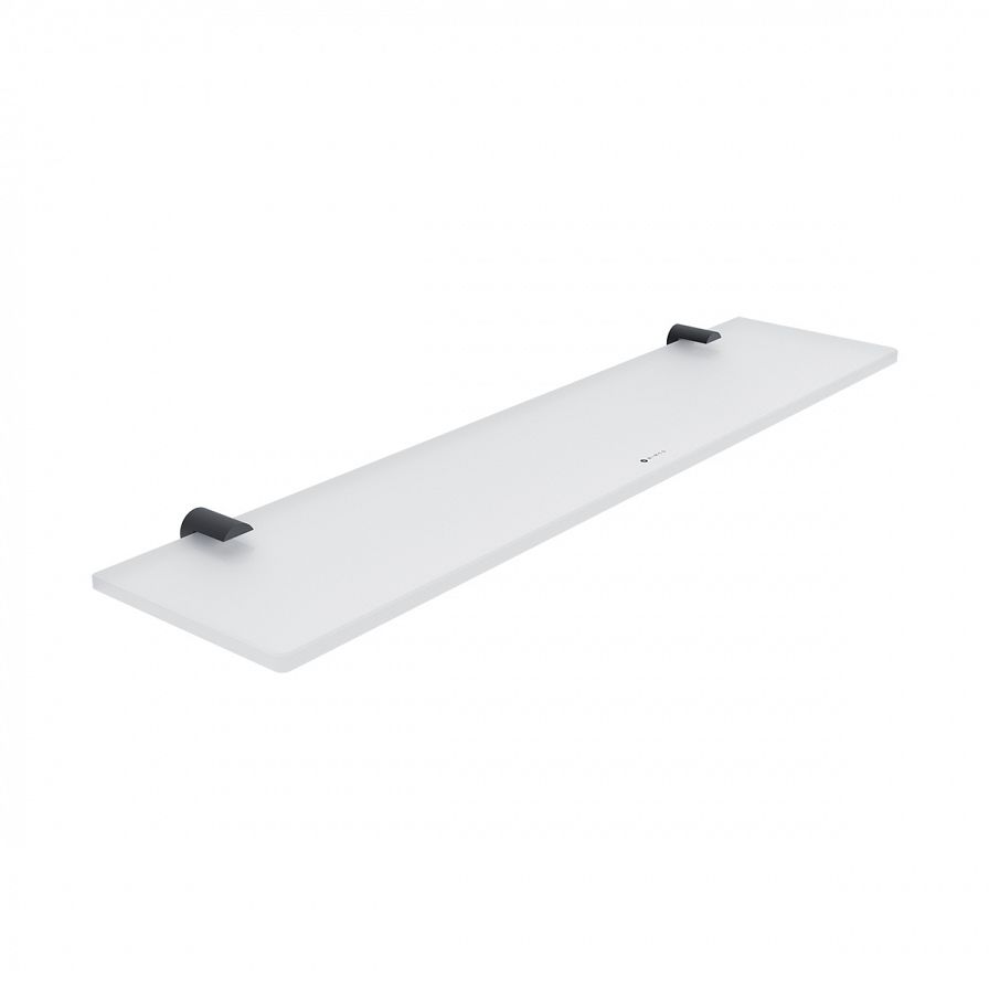 Black shelf without rail, 50 cm