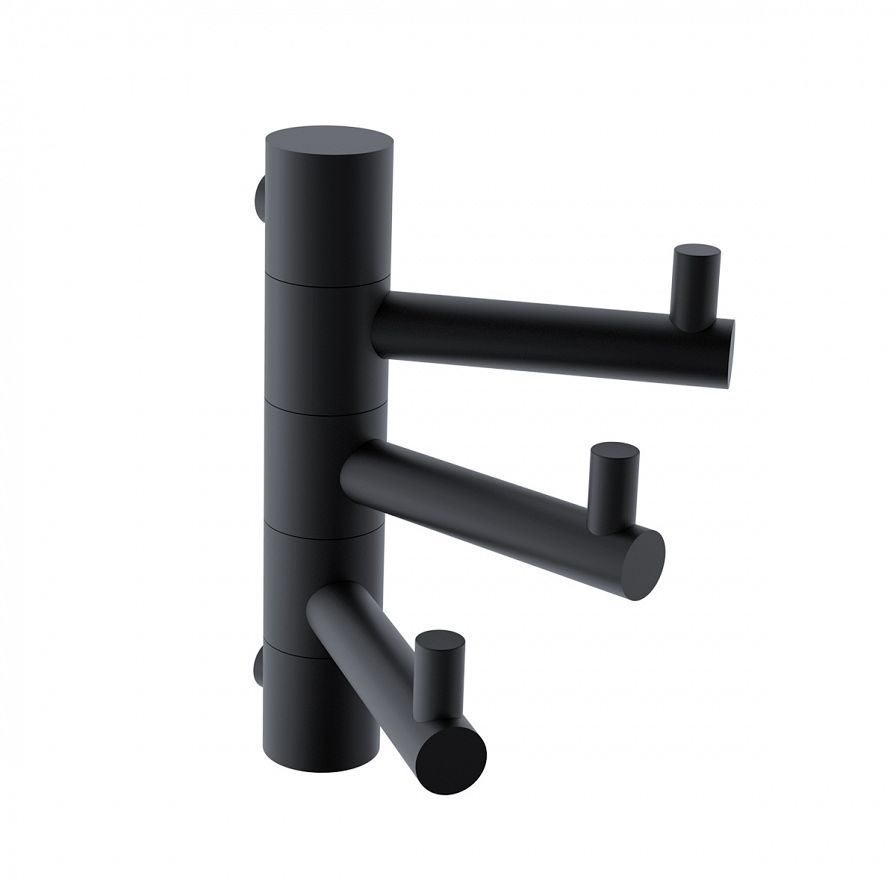 Černý trojitý otočný háček