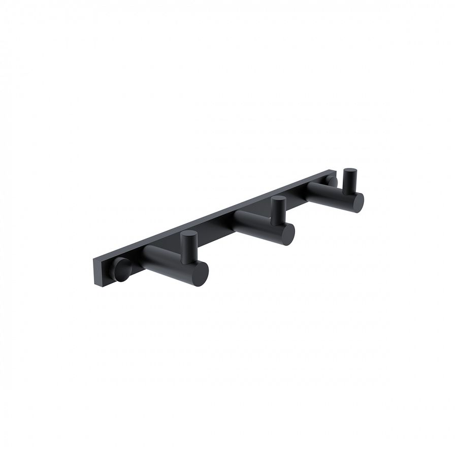 Černý trojháček s jednoduchými háčky