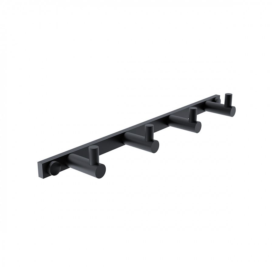 Černý čtyřháček s jednoduchými háčky