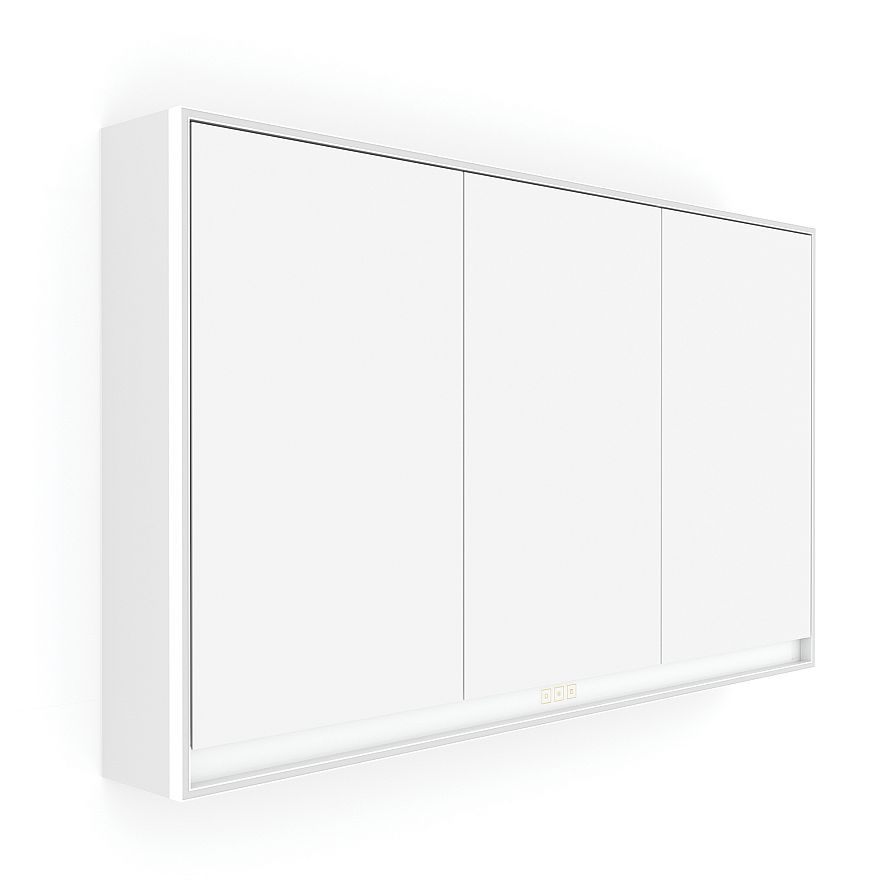 Bílá LED podsvícená zrcadlová skříňka 1200.