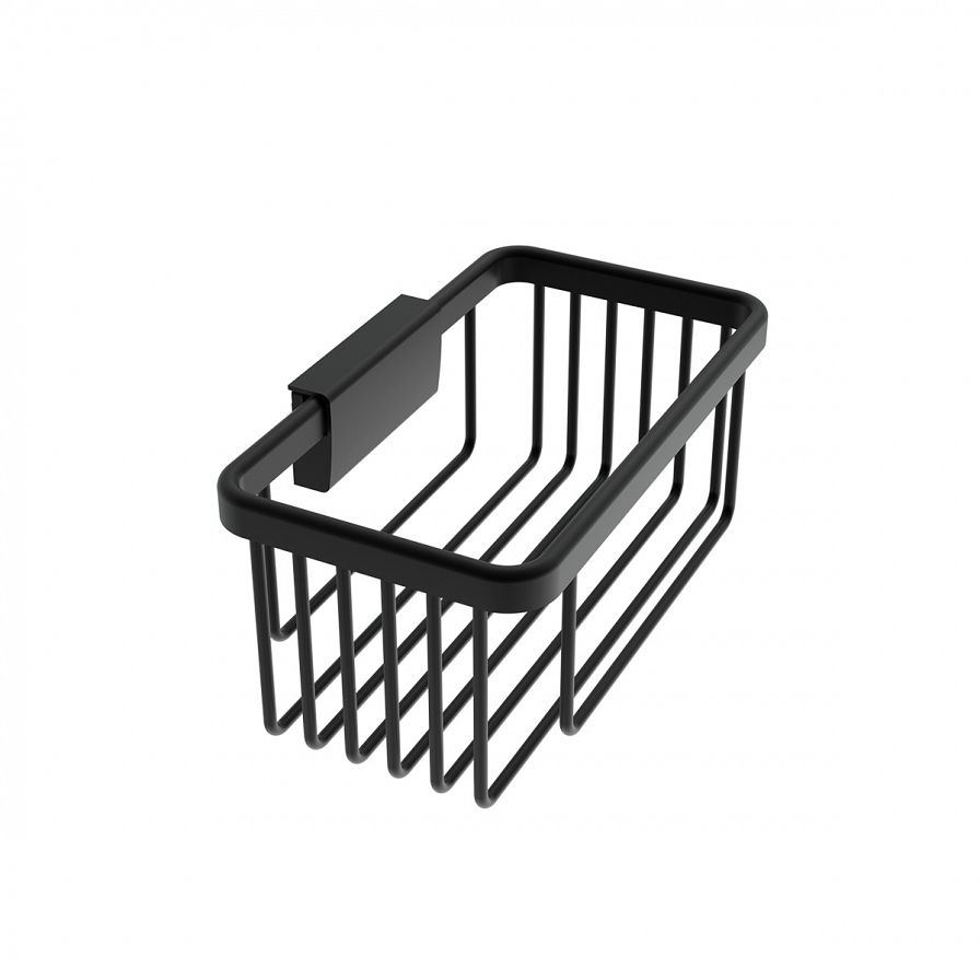 Černá drátěná police