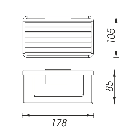 Černá drátěná police