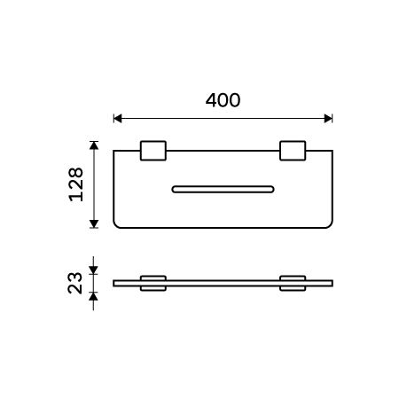 Shelf IXI, 40 cm