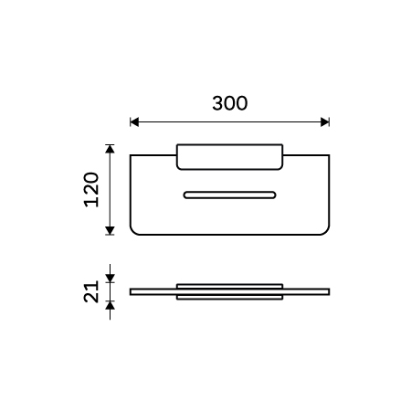 Shelf IXI, 30 cm