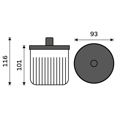 Cosmetic pad container