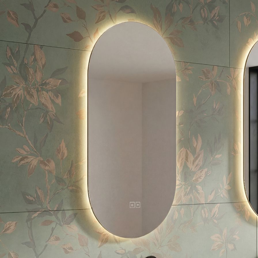 LED zrcadlo s podsvícením, 50 x 100, dotykový senzor