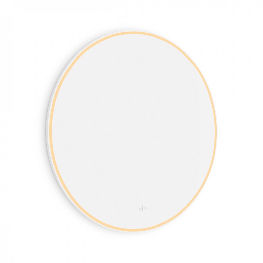 WHITE ROUND LED mirror dia. 900 with two touch sensor